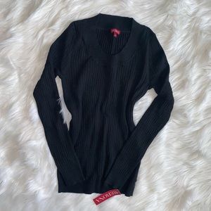 MERONA ribbed knit long sleeve sweater